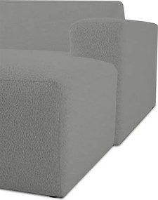 Сив модулен диван от букле (десен ъгъл) Roxy – Scandic