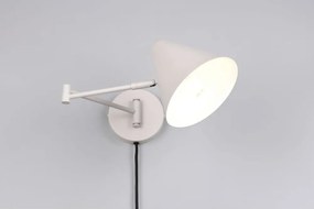 Стенна лампа с огъваща се структура за контакт в цвят слонова кост ø 15 cm Cosima – Trio