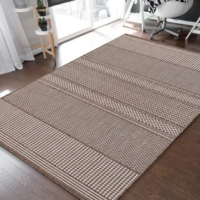 Висококачествен кафяв килим с фина шарка подходящ за всяка стая Ширина: 120 см | Дължина: 170 см