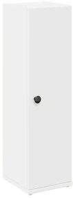 858515 vidaXL Шкаф за баня с държач за ролки, бял, 20,5x22x72 см