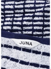 Бяла/синя хавлиена кърпа от тери със смес от бамбук 70x140 cm Nuance – JUNA