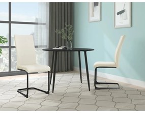 Кремави кадифени трапезни столове в комплект от 2 бр. Sia – Støraa