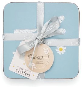 Светлосини коркови подложки в комплект от 4 English Meadow - Cooksmart ®