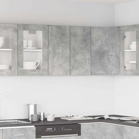 801272 vidaXL Висящ шкаф, Lyon бетонно сив, 60x31x60 см, инженерно дърво