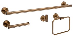 Комплект аксесоари за баня GRID Brush Copper 4 части