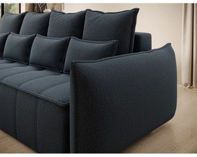Син шенилов сгъваем/с място за съхранение диван 242 cm Weltton – ELTAP
