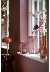 Настолна лампа в цвят сьомга с метален абажур (височина 34 cm) Surin – Light &amp; Living