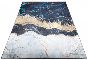 Син модерен килим с абстрактен модел Ширина: 120 см | Дължина: 170 см