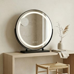 Огледало LED MAKE-UP Black 50 cm