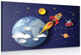Картина на платно – Ура в космоса