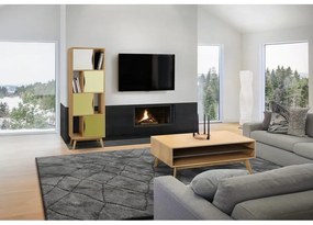 Зелен шкаф за книги 65x191 cm Avon - Woodman