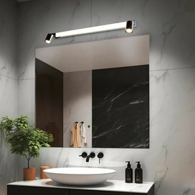 LED стенна лампа в лъскаво сребристо Enrico – Trio