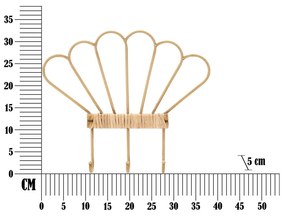 Метална закачалка за стена в естествен цвят Panama - Mauro Ferretti
