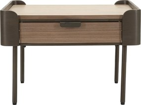 Кафява масичка за кафе от масивна ела 60x60 cm Toronto – Mauro Ferretti