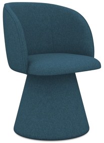 Син тапициран трапезен стол Maia – Makamii