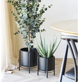 Метални кашпи в комплект от 2 бр. ø 25 cm Svarta – House Nordic