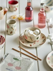 Глинен детски комплект за хранене 3 бр. Sweets – Bloomingville Mini