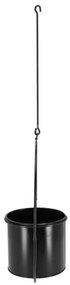 Черен висящ държач за саксия Planter - Esschert Design
