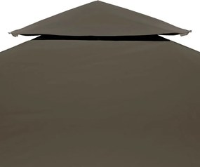 Двоен покрив за шатра, 310 г/м², 3x3 м, таупе