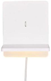 Бяла LED затъмняваща се стенна лампа Fairfield – Trio