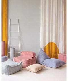 Светлокафява детска възглавница за диван от рипсено кадифе Bolster – Wigiwama