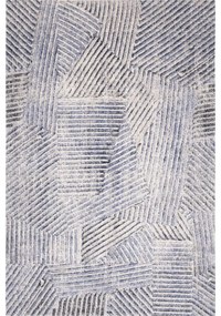 Светлосин вълнен килим 160x240 cm Strokes - Agnella