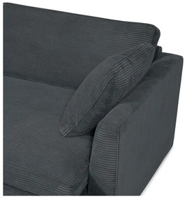 Сив диван от рипсено кадифе 132 cm Mobby – Scandic