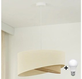 Brilagi - LED Пендел LYRA 1xE27/15W/230V кремав/бежов