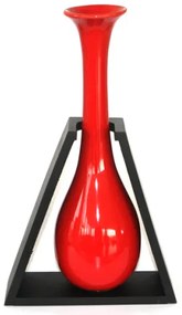 Ваза керамична червена Н147/5344-0369/