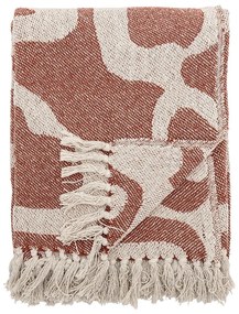 Кафяво одеяло от рециклиран памук 130x160 cm Salobre – Bloomingville