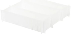 Комплект от 6 бели разделителя за чекмеджета - Compactor