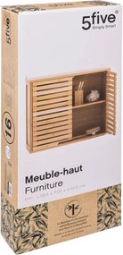 Шкаф за баня 5five Sicela, Стенен, Бамбук