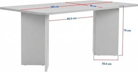 Трапезна маса 90x180 cm Linza – Kalune Design
