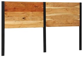 4017557 vidaXL Табла за глава 180 cm от масивна дървесина акация и желязо