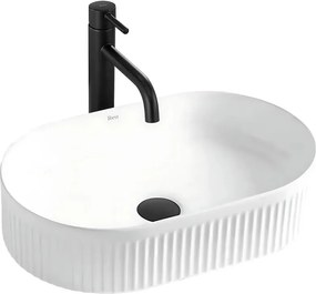 REA-U0603 - Мивка за плот VANDA 31x49 см керамика/бял гланц