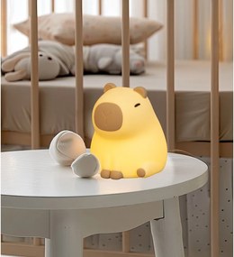 Светложълта детска нощна лампа Capybara – Fischer &amp; Honsel