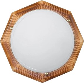 Плафониера ДЪРВО ОСМОГРАМ, ø400, рустик, 2xE27