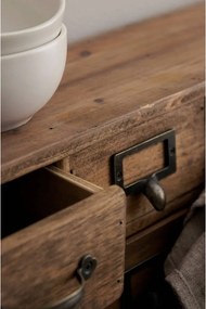 Висящ скрин от масивен бор в светло естествен цвят 67x25x14 cm Klas – Ellos Home