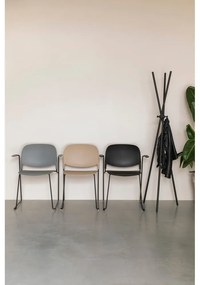 Черна стоманена стойка за връхни дрехи Darwin – White Label