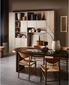 Модулен шкаф за книги в естествен дъб 77x199 cm Modulair - vtwonen