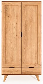 Дъбов гардероб 90x180 cm Greg - The Beds