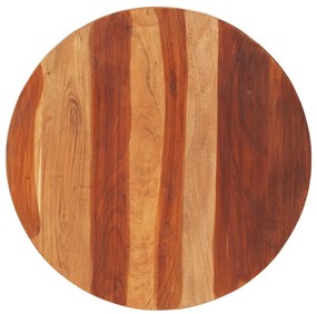 285975 vidaXL Плот за маса, акациево дърво масив, кръгъл, 25-27 мм, 70 cм