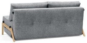 Сив разтегателен диван Wood Twist Granite, 96 x 167 cm Cubed - Innovation