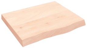 3156286 vidaXL Плот за маса, 60x50x(2-6) см, необработен масивен дъб