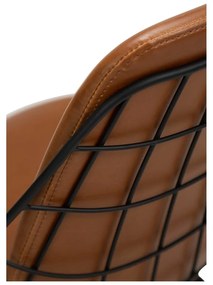 Стол за хранене от кафява изкуствена кожа Sway - DAN-FORM Denmark