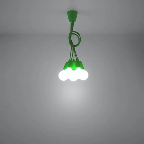 Зелена лампа с висулка 25x25 cm Rene - Nice Lamps