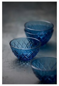 Сини стъклени купички в комплект от 4 бр. 325 ml Sorrento – Lyngby Glas