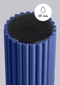 Синьо осветително тяло за таван със стъклен абажур ø 12 cm Orbital – Sollux