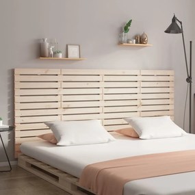 824688 vidaXL Стенна табла за спалня, 156x3x91,5 см, борово дърво масив