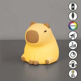 Светложълта детска нощна лампа Capybara – Fischer &amp; Honsel